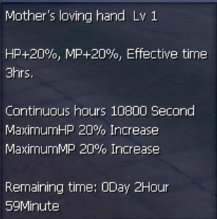 Mother's loving hand