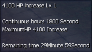 HP increase +4100